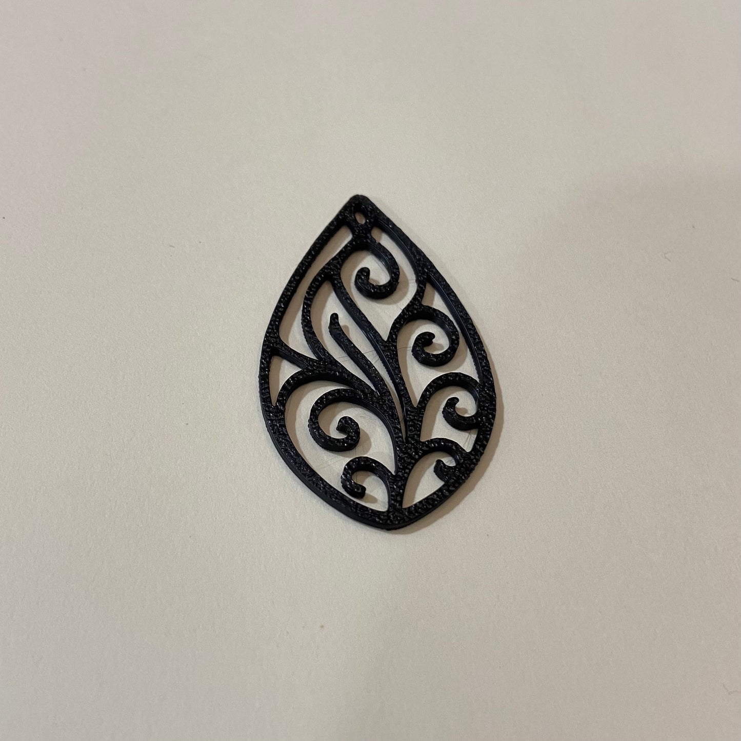 PB027 - Patterned Drop Natural Stain glass Plastic Bezel for resin art - ClartStudios - Polymer clay Jewellery