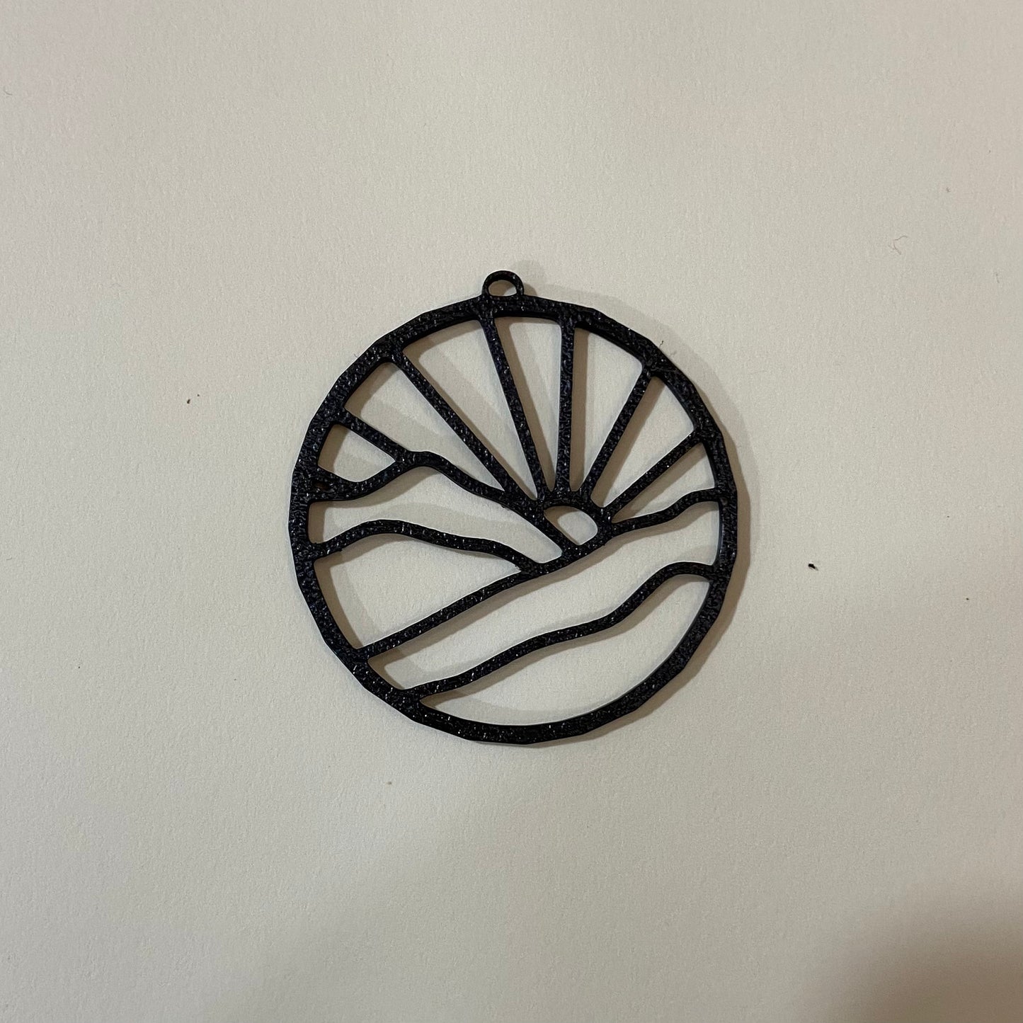 PB016 - Horizon Stain glass Plastic Bezel for resin art - ClartStudios - Polymer clay Jewellery