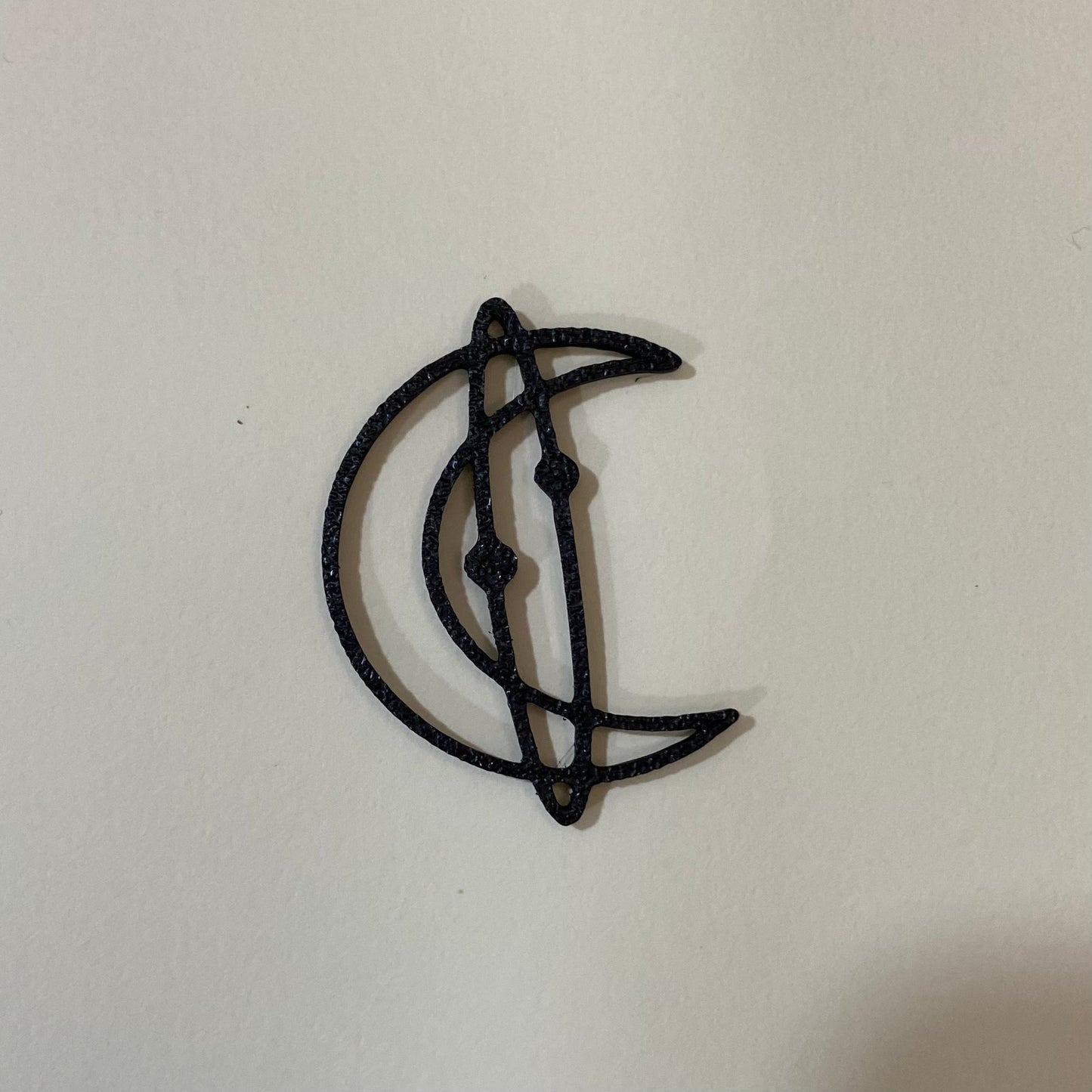 PB012 - Moon Stain glass Plastic Bezel for resin art - ClartStudios - Polymer clay Jewellery