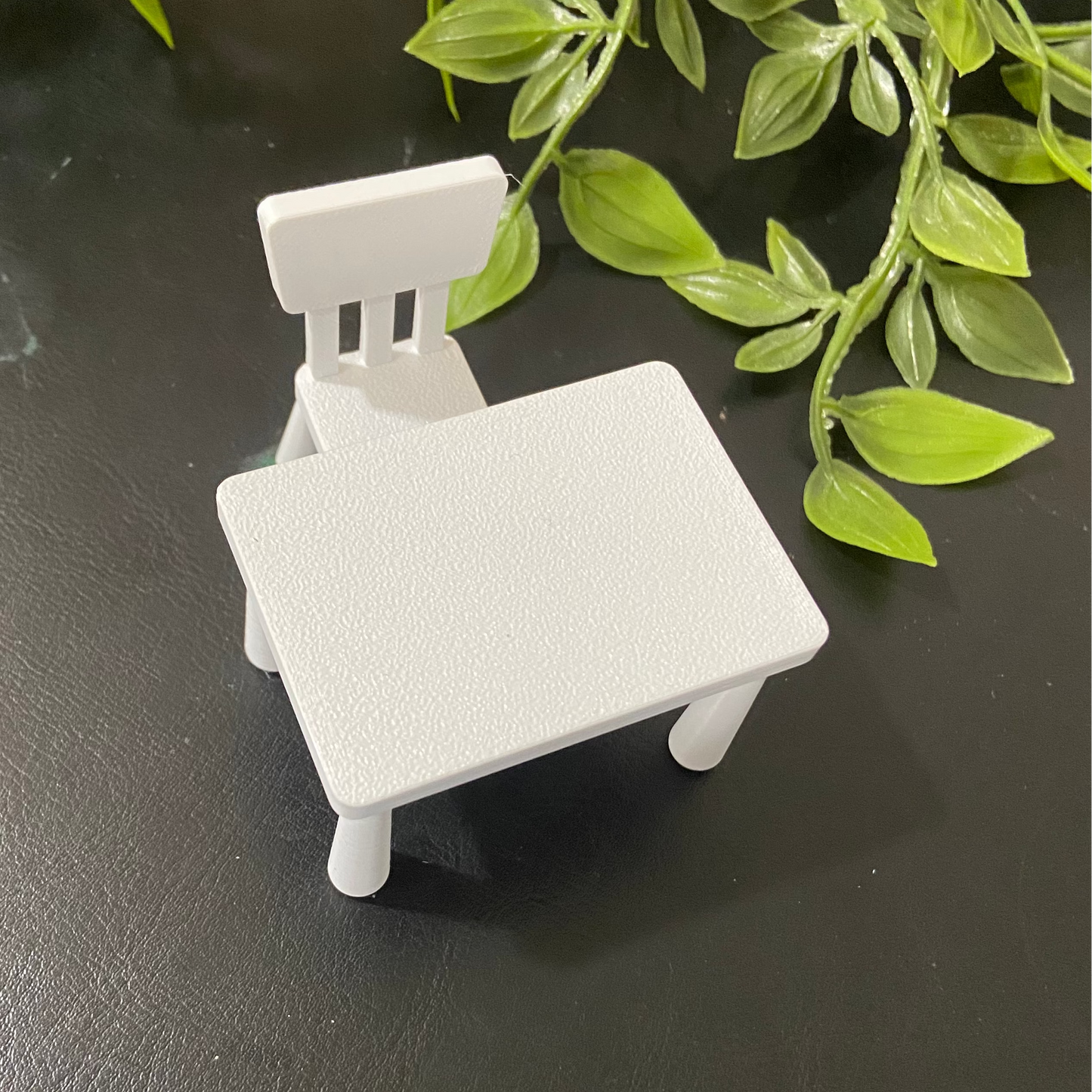 Ikea Inspired Table Chair - Dollhouse - M014