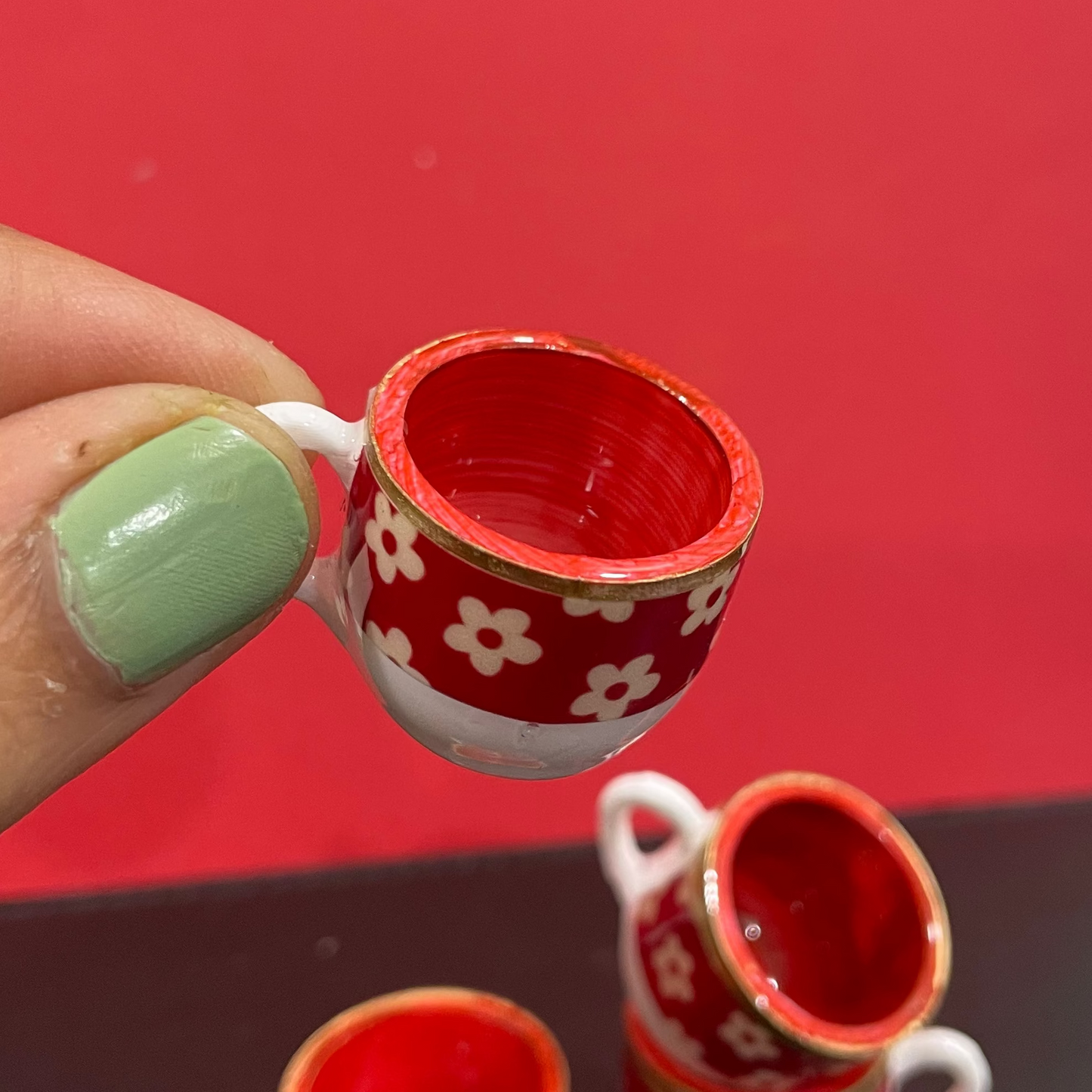 R002 - Resin Cup Charm - Waterproof & Adorable (20mm × 30mm) - ClartStudios - Polymer clay Jewellery