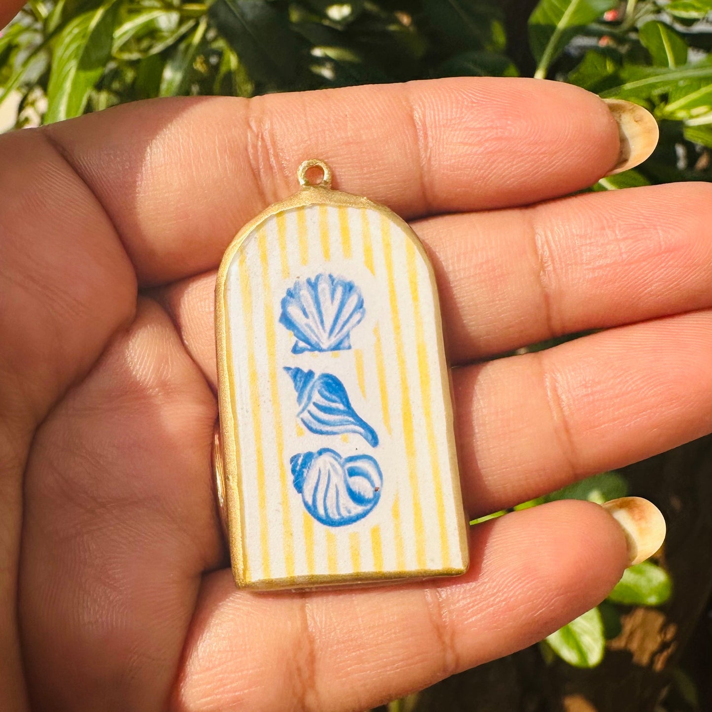 Resin Pillar Earring Charms: Islamic Vintage Design (4-5 day Dispatch) - ClartStudios - Polymer clay Jewellery