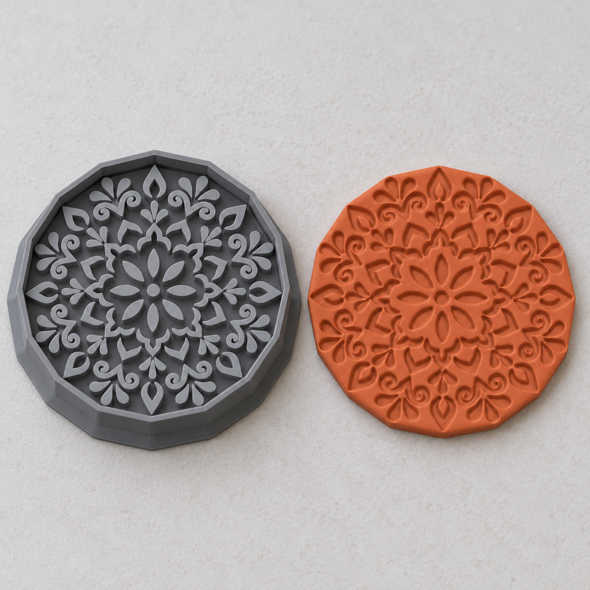 Boho Mandala Disc Polymer Clay Cutter | 186 - ClartStudios - Polymer clay Jewellery