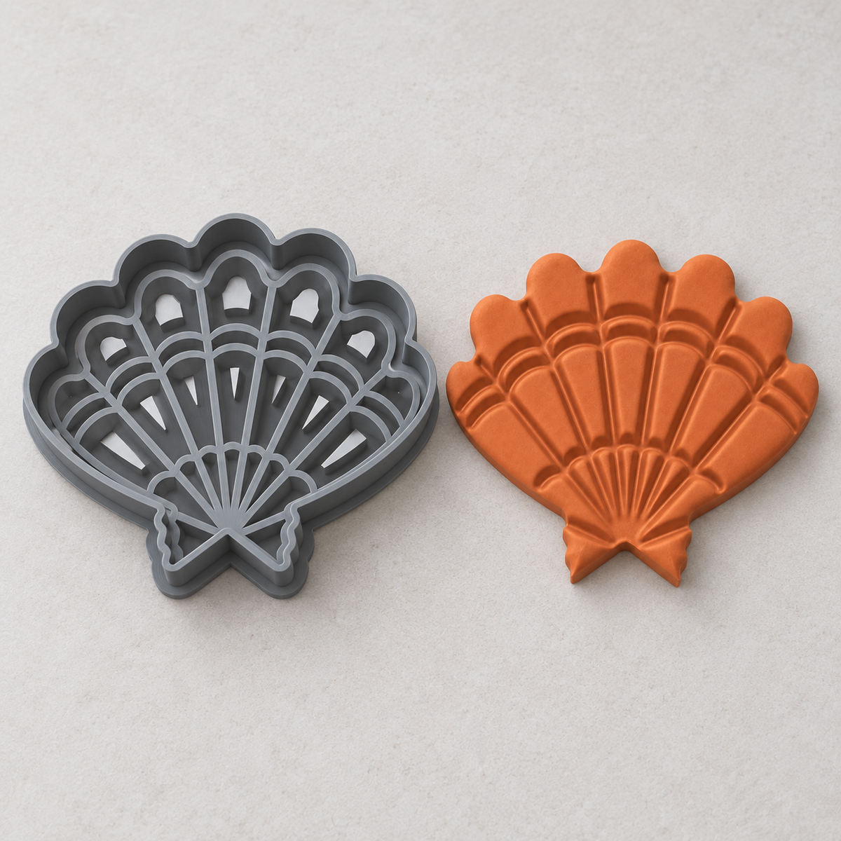 Mermaid Seashell Polymer Clay Cutter | 189 - ClartStudios - Polymer clay Jewellery