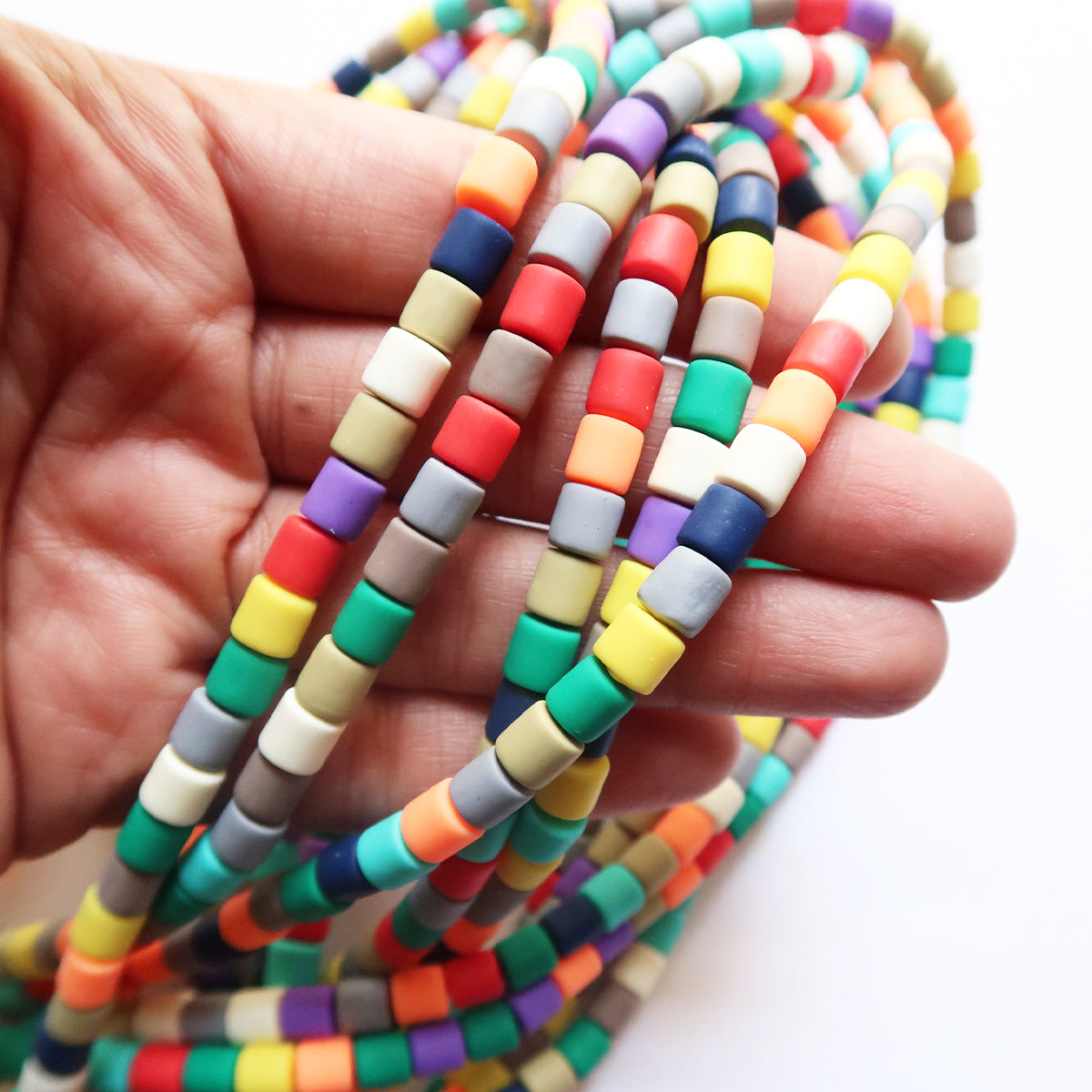 Random Mix 6mm Bucket Polymer Clay Beads ClartStudios