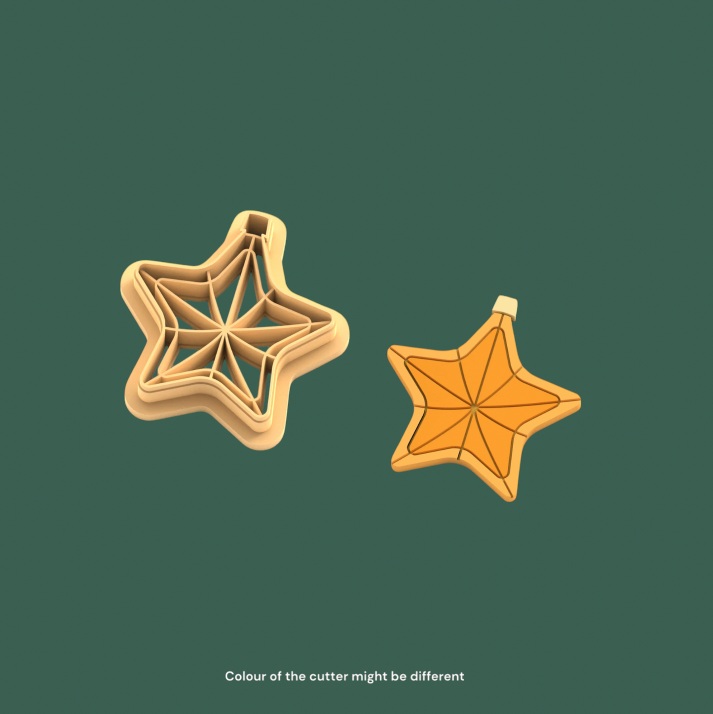 C010 - Star Ornament Christmas Theme Clay Cutters - ClartStudios - Polymer clay Jewellery