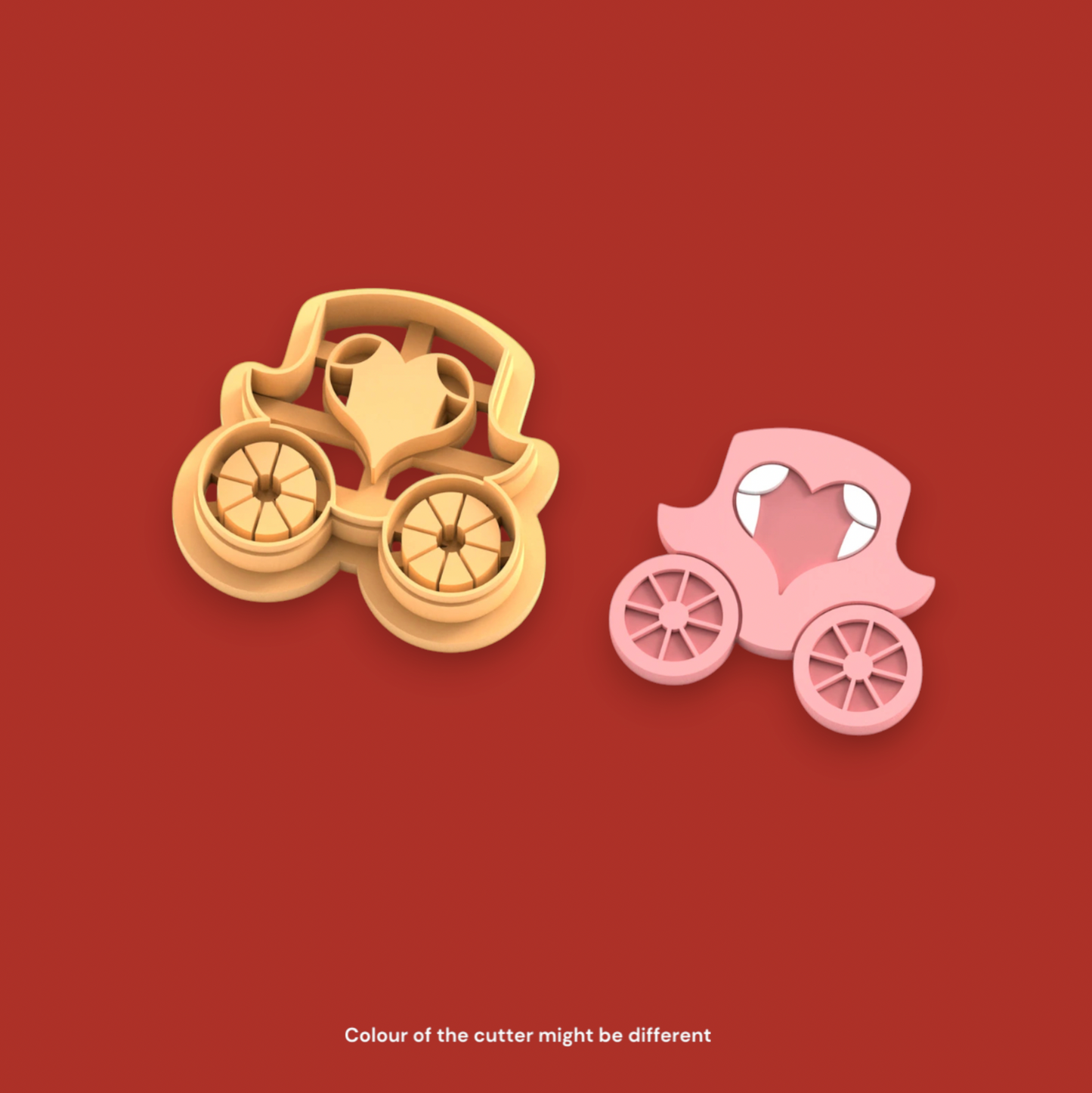 VE31 - Lover's Сarriage Clay Cutter | Valentine's Day Clay Cutter - ClartStudios - Polymer clay Jewellery