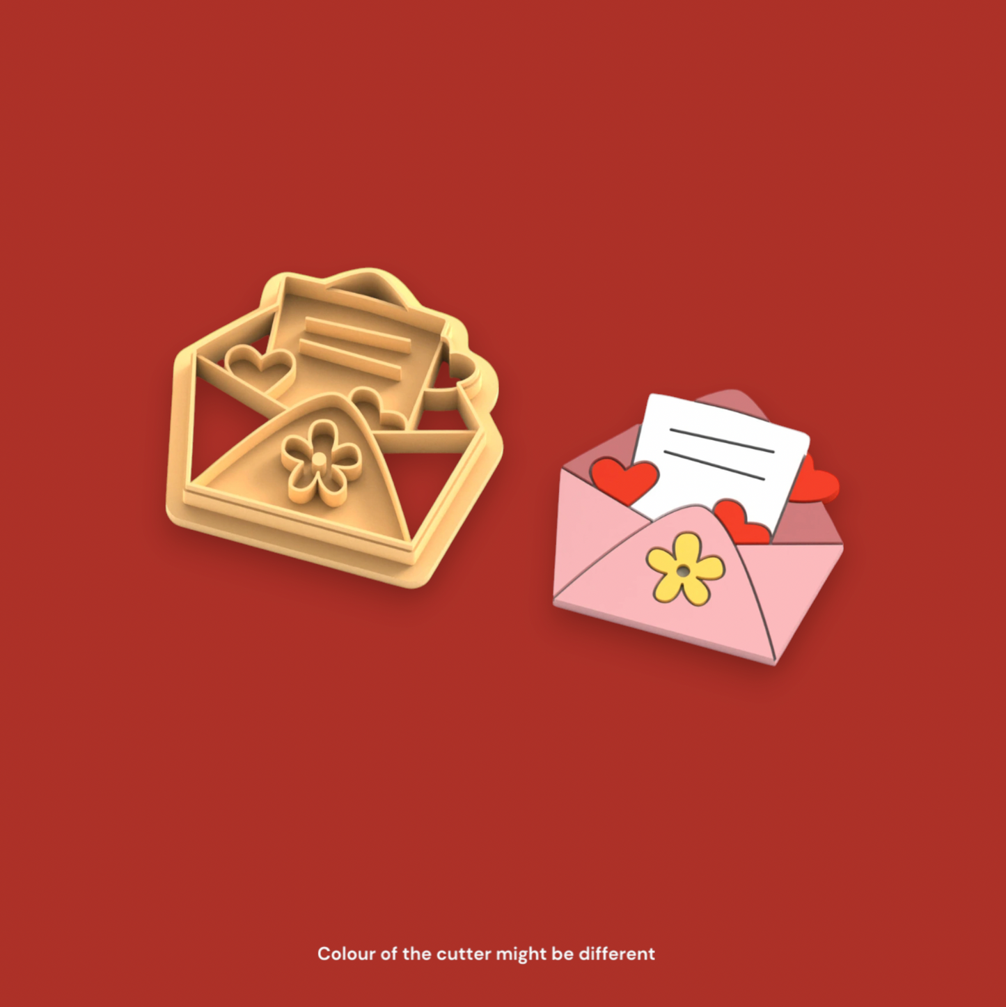 VE38 - Love Envelope Clay Cutter | Valentine's Day Clay Cutter - ClartStudios - Polymer clay Jewellery