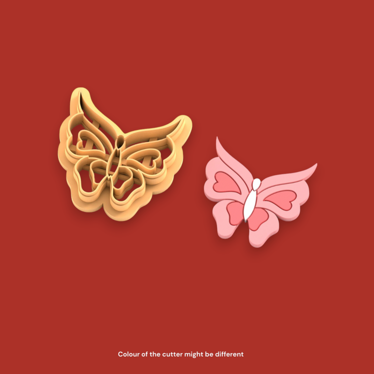 VE40 - Love Butterfly Clay Cutter | Valentine's Day Clay Cutter - ClartStudios - Polymer clay Jewellery