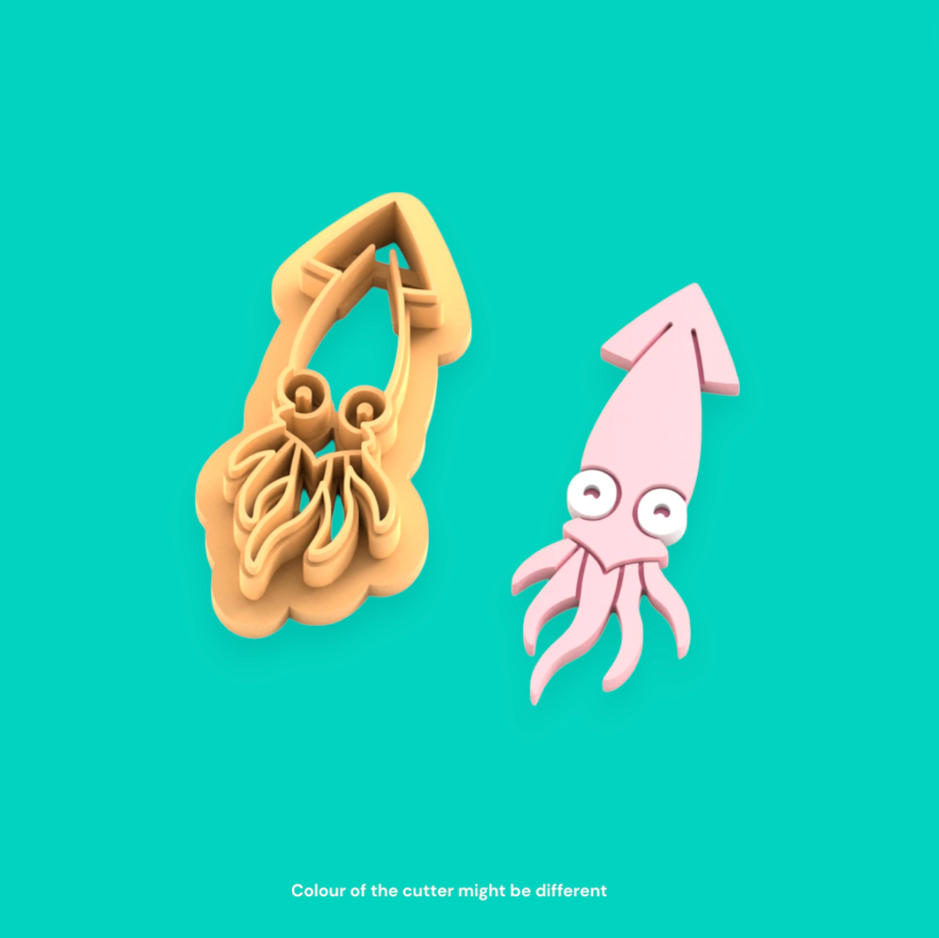 S024 - Squid Clay Cutter Clay Cutter | Summer Collection - ClartStudios - Polymer clay Jewellery