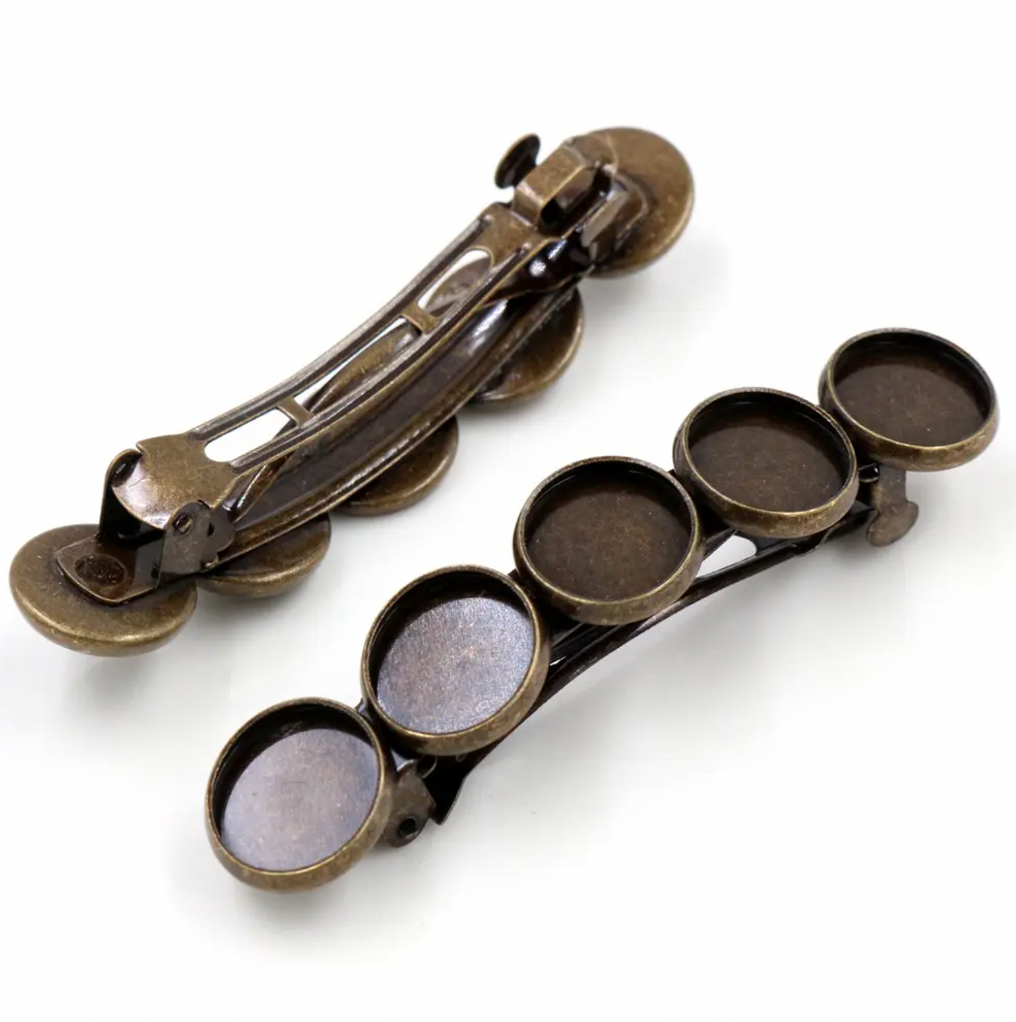 AH08 - 12mm Mult Bezel Hair Clip / Pin - ClartStudios - Polymer clay Jewellery