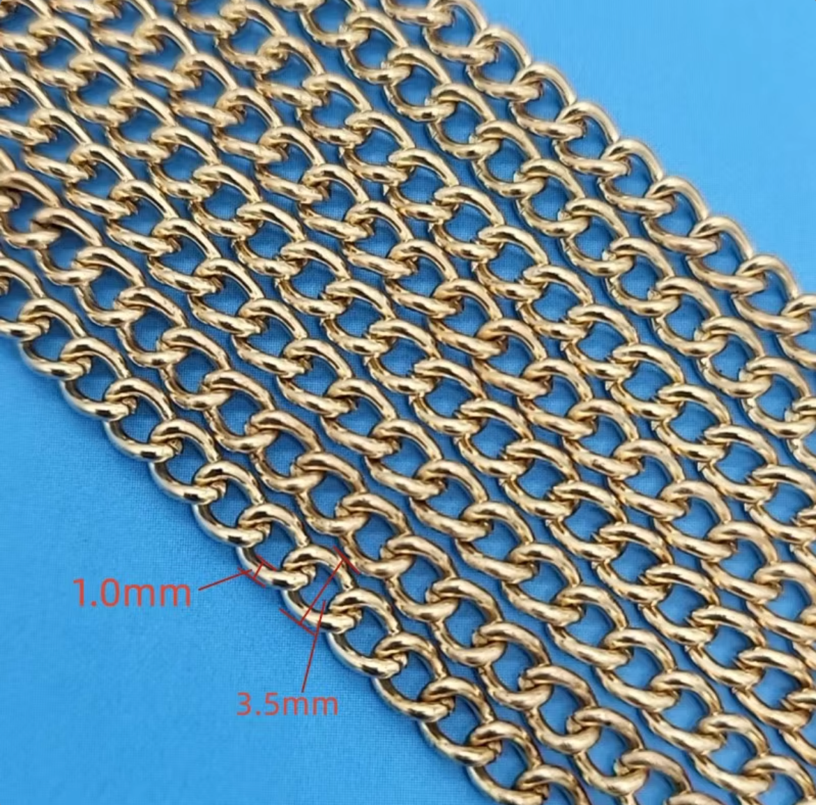 C15 - 2 meter Grind Chain / High Quality / Tarnish Resistant - ClartStudios - Polymer clay Jewellery