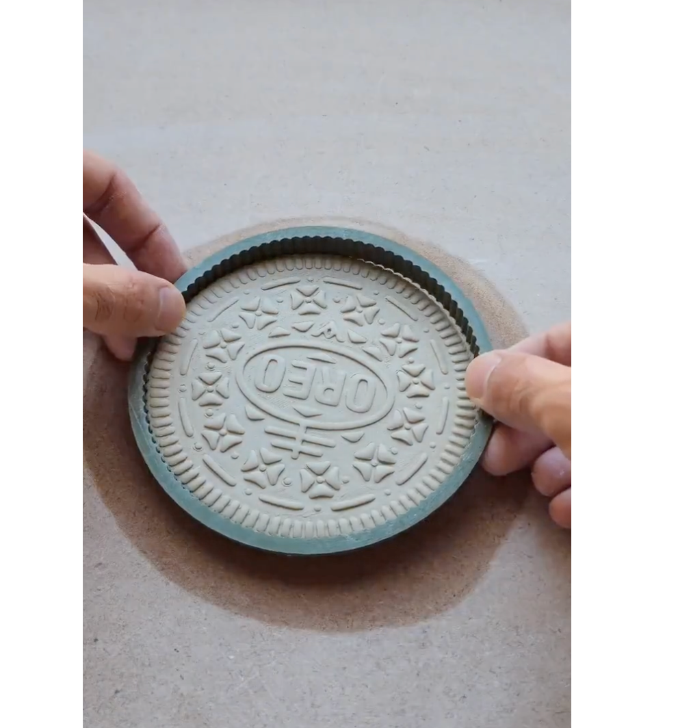 C10 - Oreo Cookie Stamp & Cutter Set for Clay, Pottery and Bakery - ClartStudios - Polymer clay Jewellery