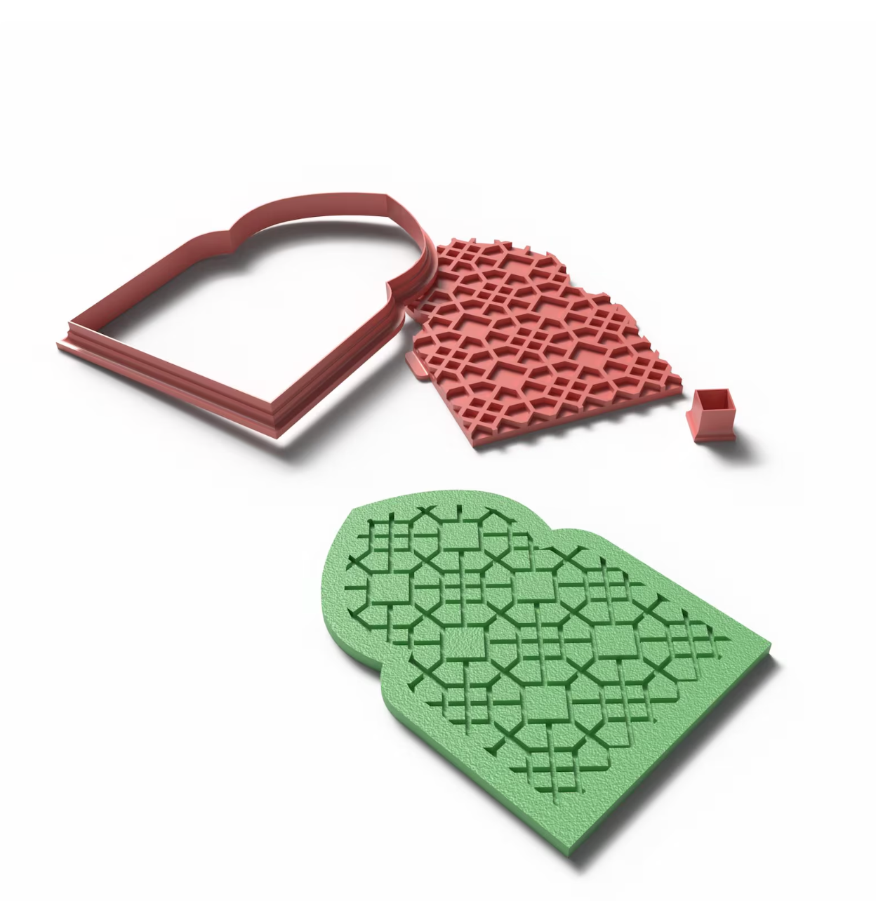 C16 - Islamic Arch Cookie Cutter & Geometric Stamp for Clay, Pottery and Bakery - ClartStudios - Polymer clay Jewellery