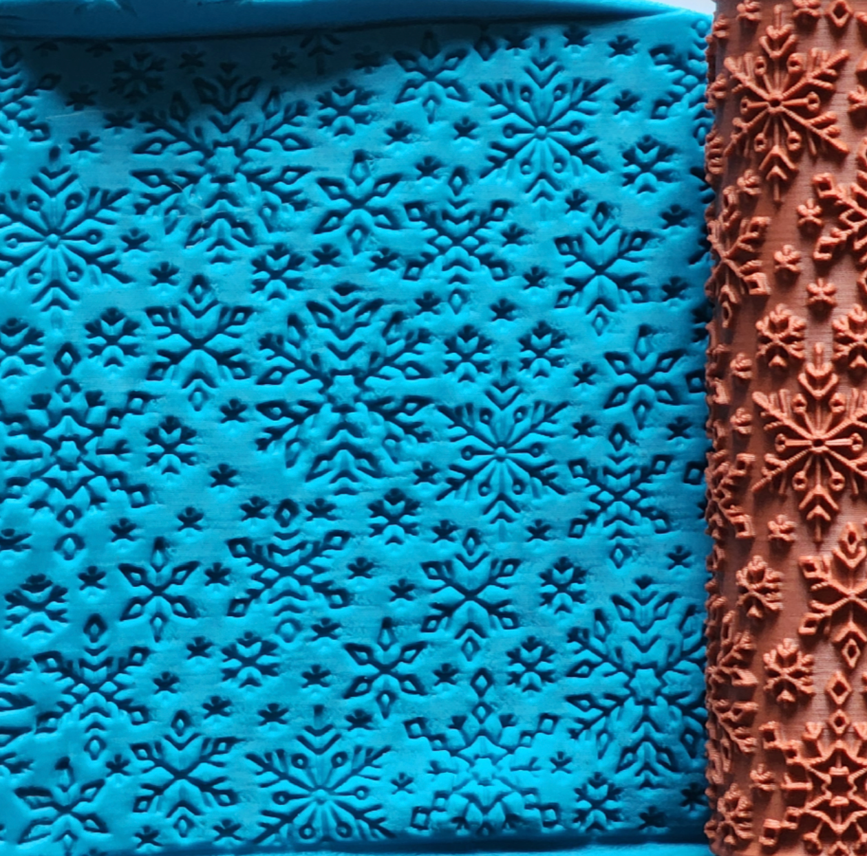 V110 | Snowflakes | Special Christmas Edition Rollers for Clay