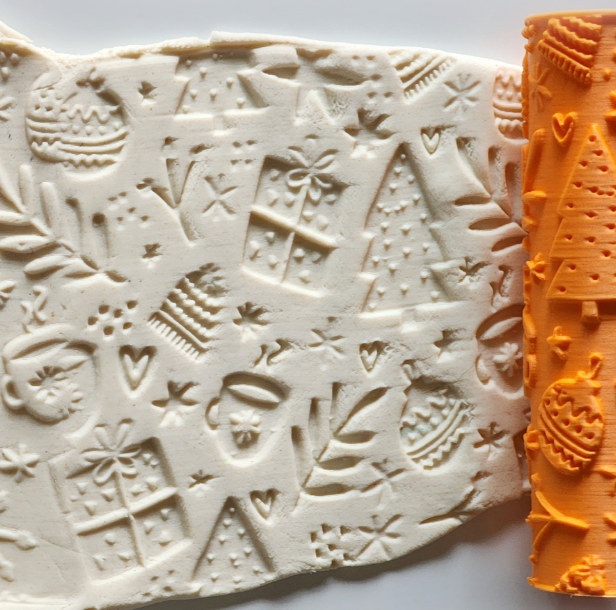 V107 | Christmas | Special Christmas Edition Rollers for Clay - ClartStudios - Polymer clay Jewellery