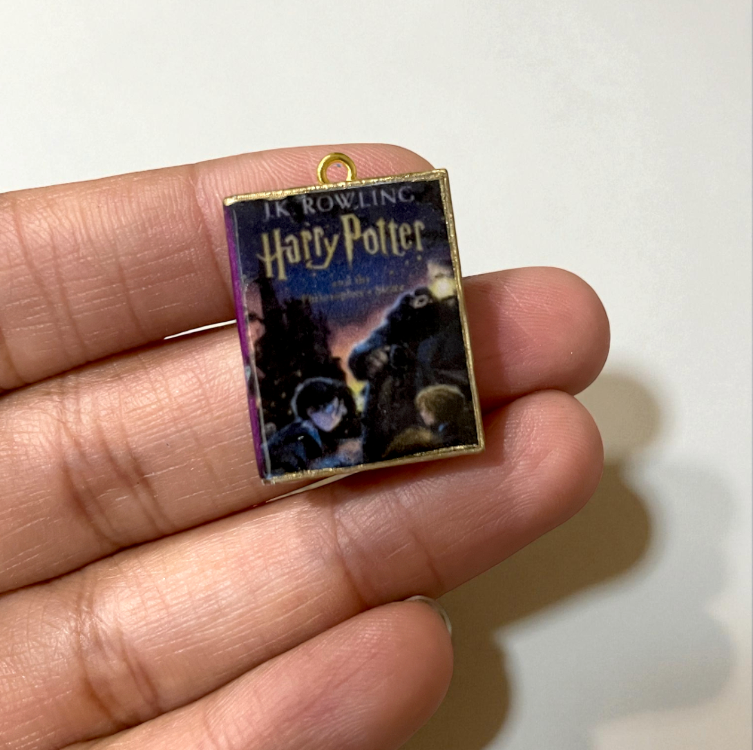 R016 - Harry Potter Book Charm - Waterproof & Adorable - ClartStudios - Polymer clay Jewellery