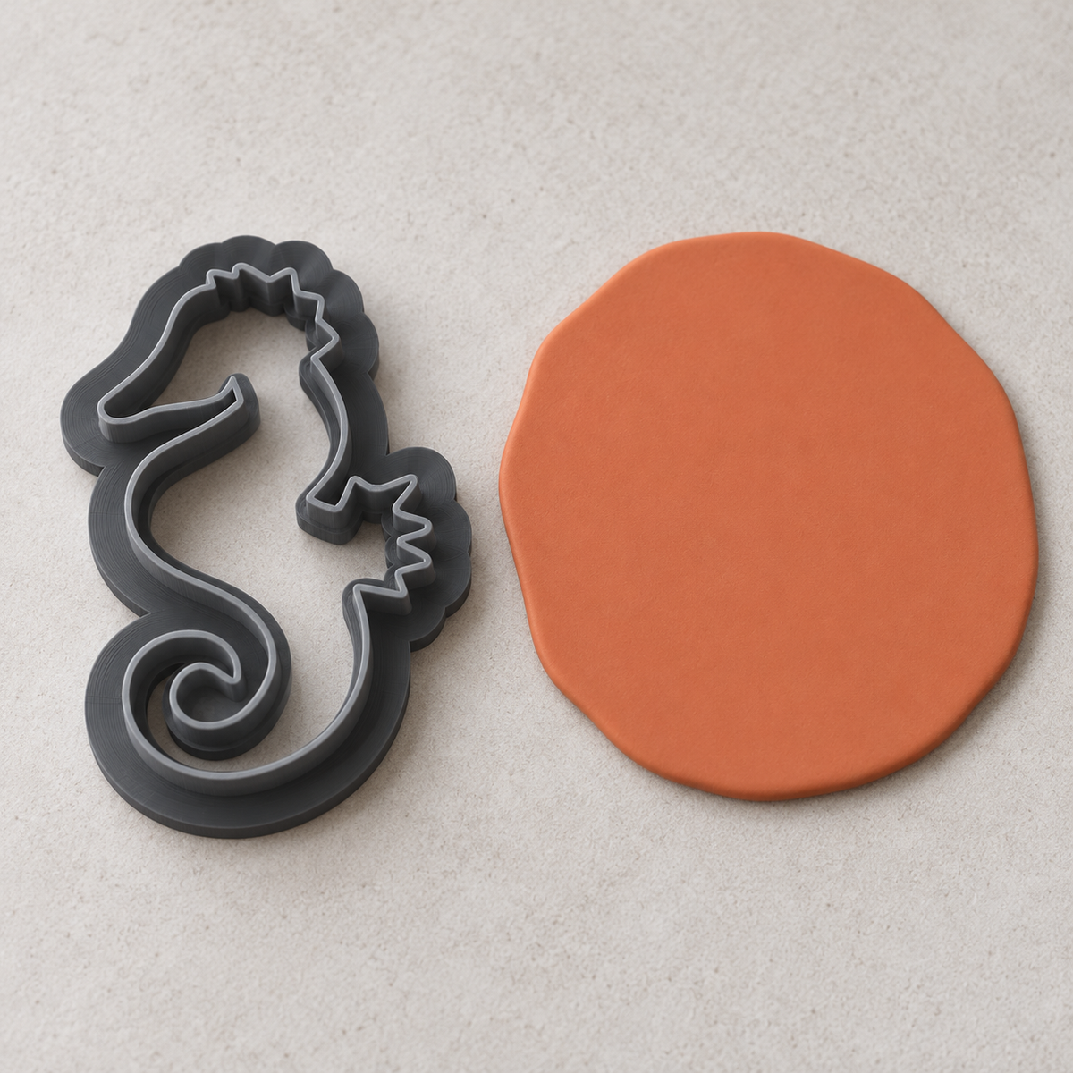 Seahorse Silhouette Polymer Clay Cutter | 026 - ClartStudios - Polymer clay Jewellery