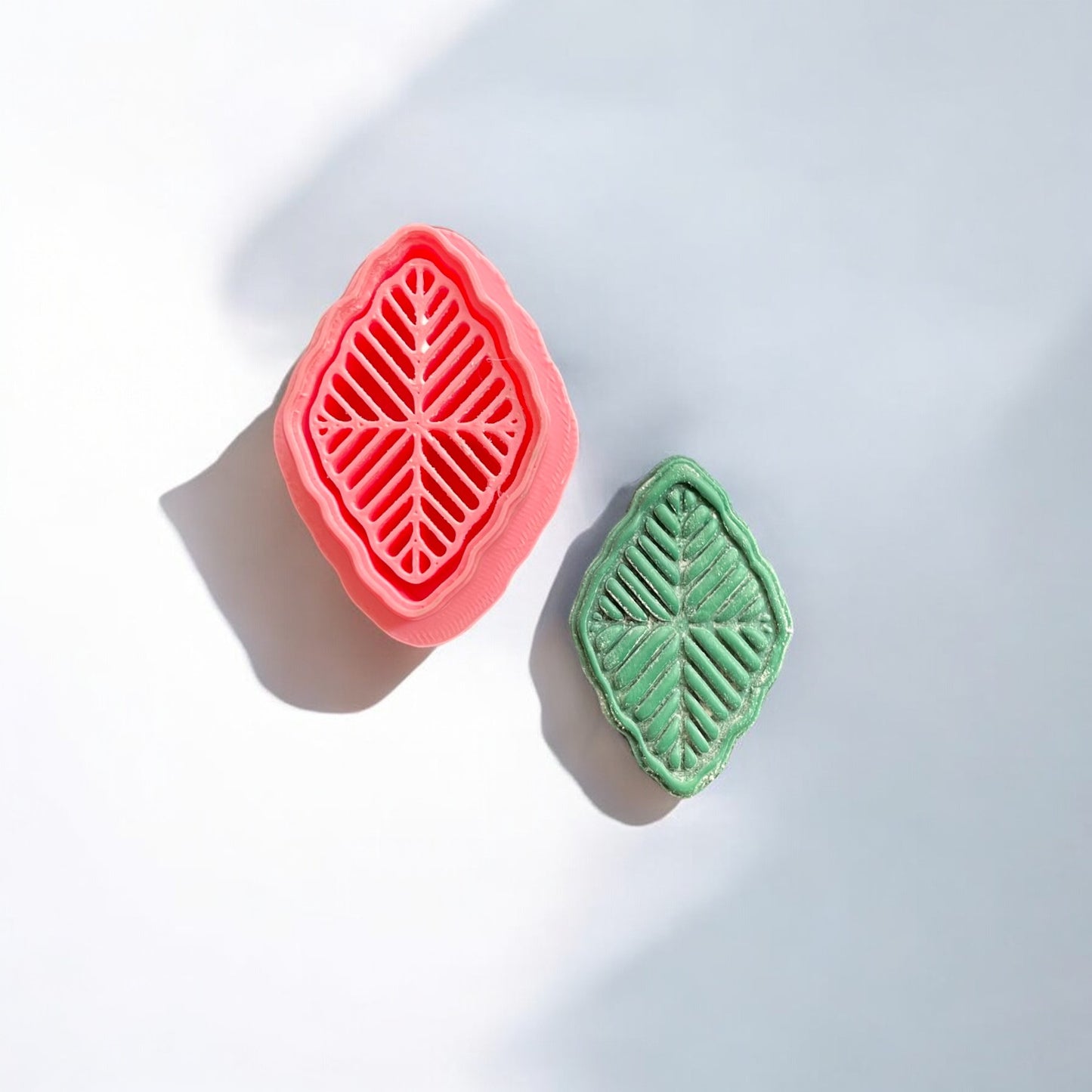 T011 - Leaf Inspired Tribal Macrame Clay Cutter - ClartStudios - Polymer clay Jewellery