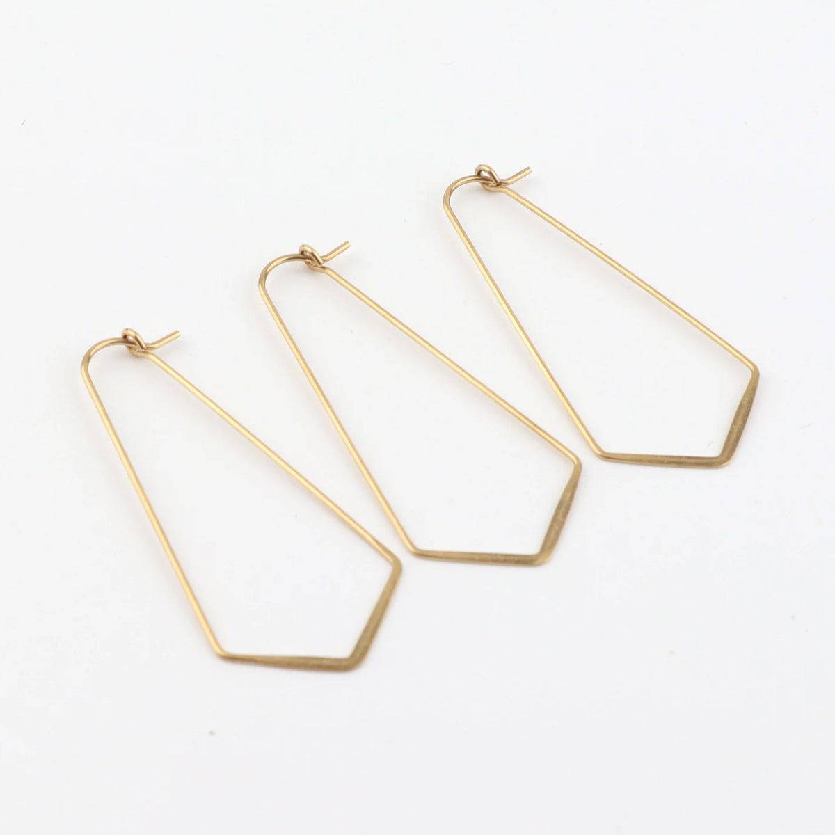 Brass Ear Hook (Single Pc) - ClartStudios - Polymer clay Jewellery