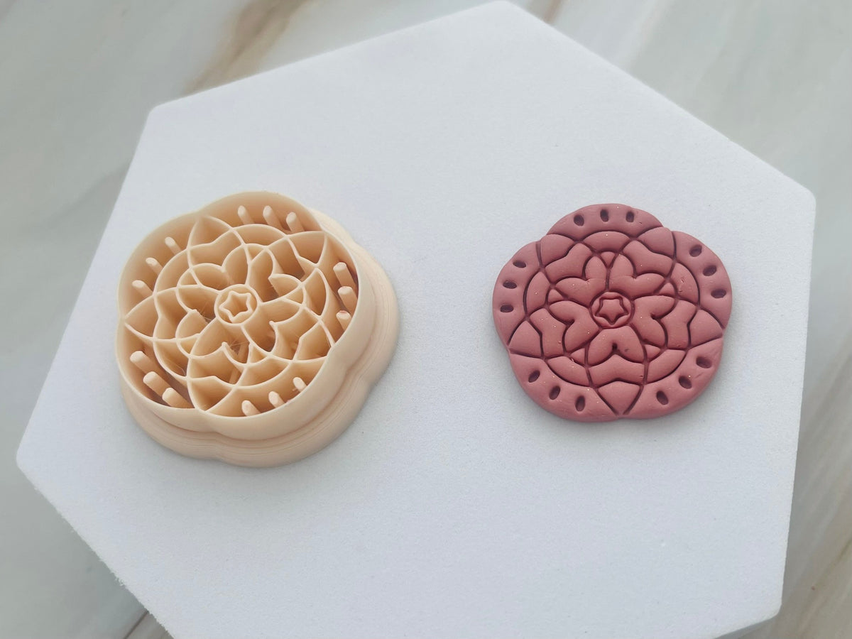 Mandala Polymer Clay Cutter #4 - ClartStudios - Polymer clay Jewellery