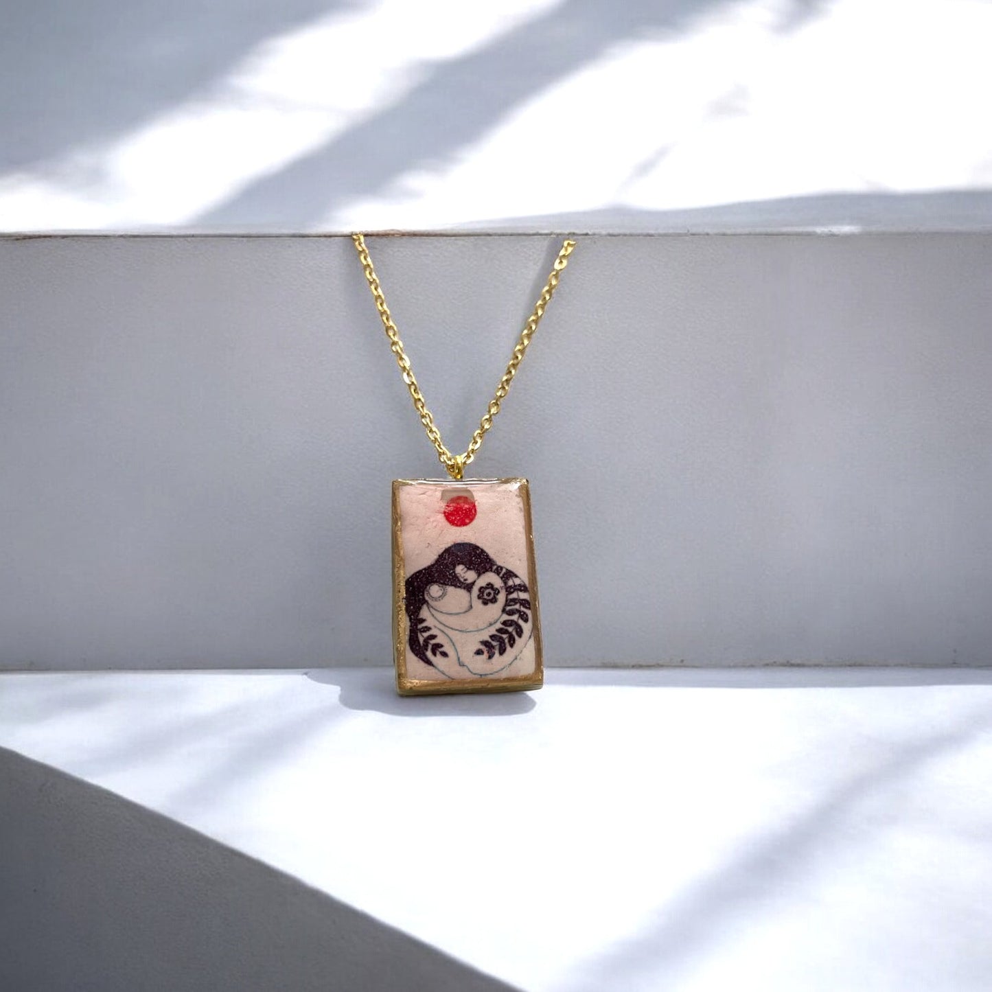 Motherhood - Cold Porcelain Charms Pendant (Without Chain) - ClartStudios - Polymer clay Jewellery