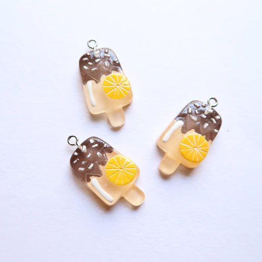 Lemon Slice Fruit Popsicle - ClartStudios - Polymer clay Jewellery