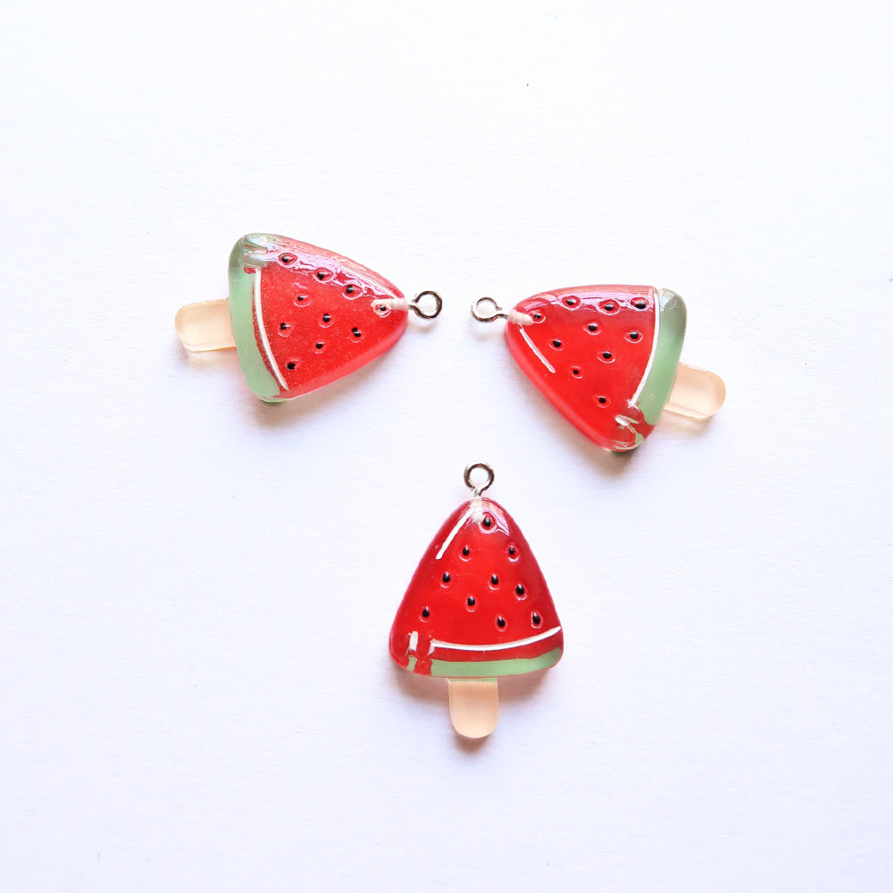 Watermelon Fruit Popsicle - ClartStudios - Polymer clay Jewellery