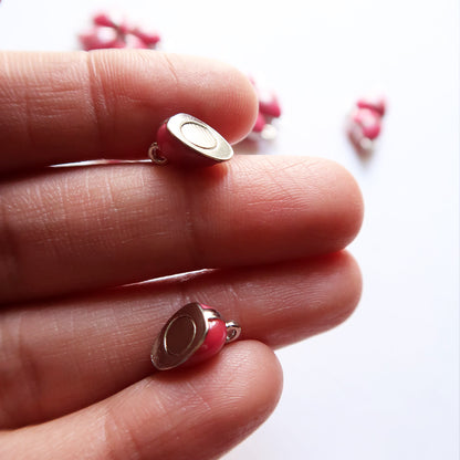 Pink Magnet Heart - ClartStudios - Polymer clay Jewellery