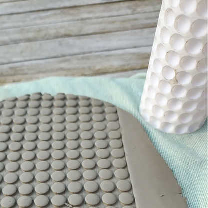 CC37 -  Dot Texture Roller texture Roller - Specially made for Pottery and Ceramics - ClartStudios - Polymer clay Jewellery