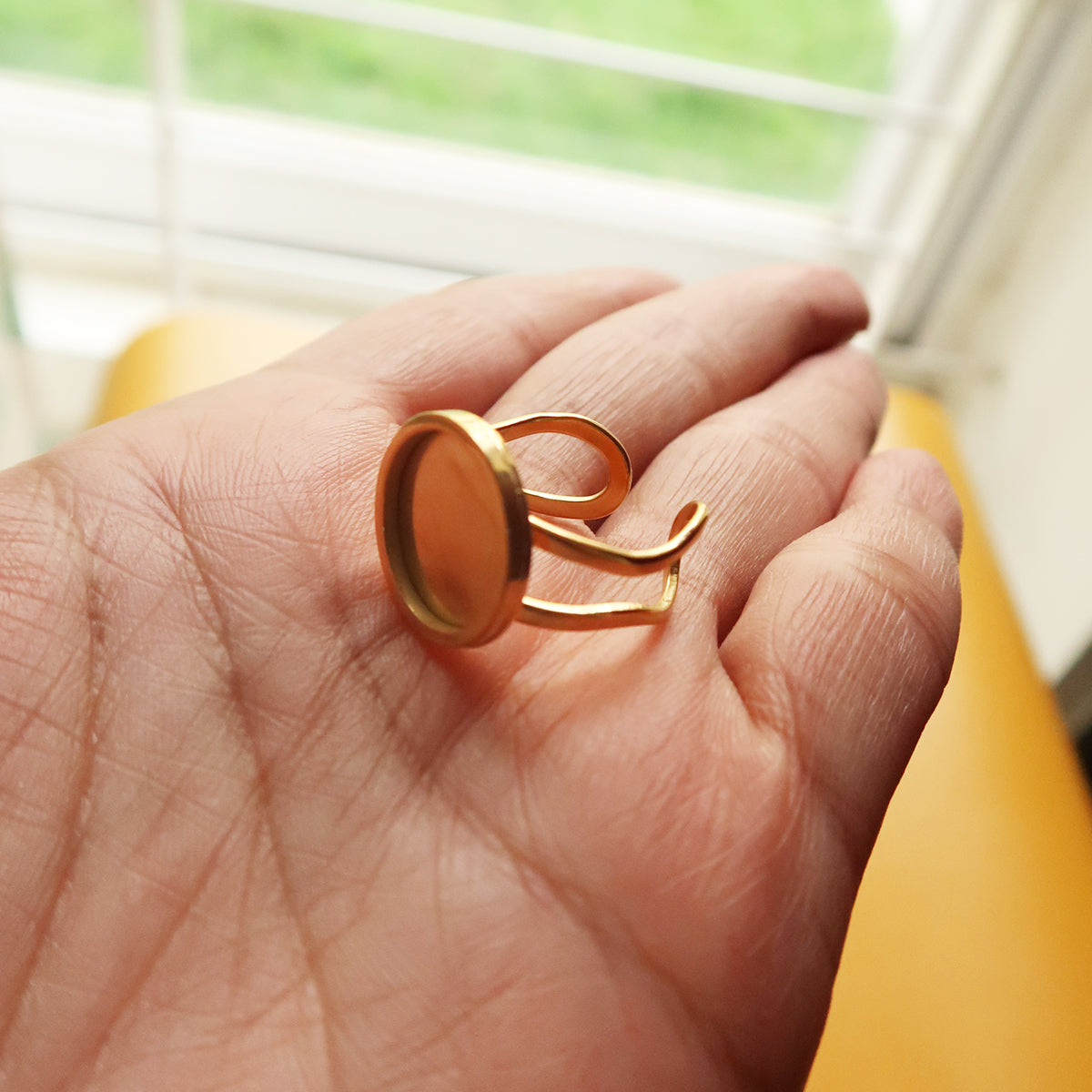 14 mm Round Ring Base - ClartStudios - Polymer clay Jewellery