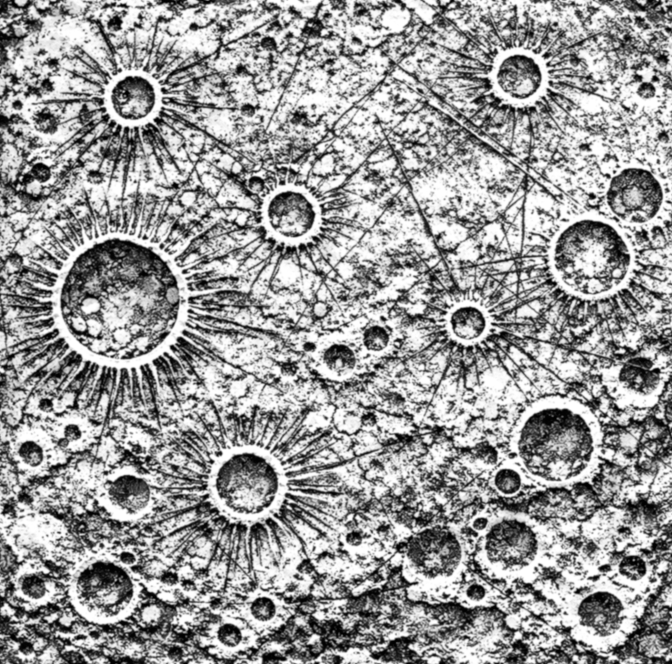 V210 | Lunar Surface Texture Roller - ClartStudios - Polymer clay Jewellery