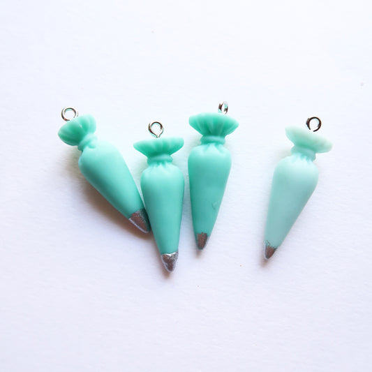 Whipping Cream (Teal) - ClartStudios - Polymer clay Jewellery