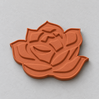 Layered Rose Polymer Clay Cutter | 111 - ClartStudios - Polymer clay Jewellery