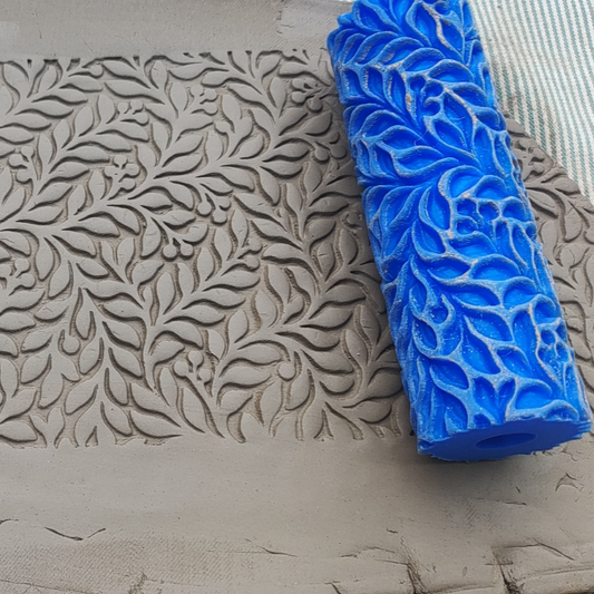 CC04 - Berryvine Tangle texture Roller - Specially made for Pottery and Ceramics - ClartStudios - Polymer clay Jewellery