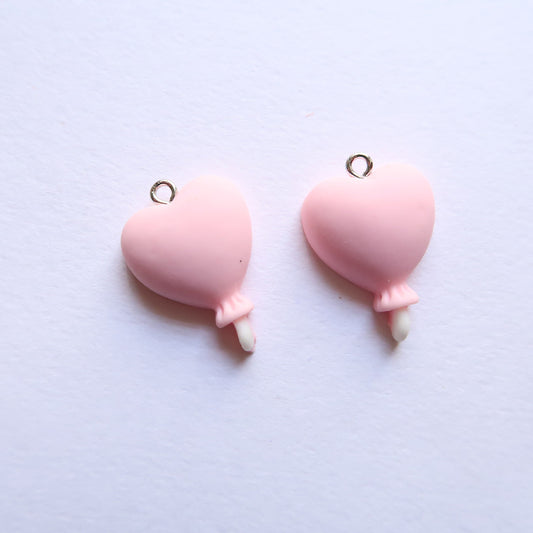 Pink Heart Ballon - ClartStudios - Polymer clay Jewellery