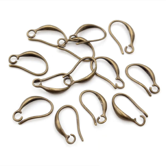 Bronze French Hooks (Sold in Pair) - ClartStudios - Polymer clay Jewellery
