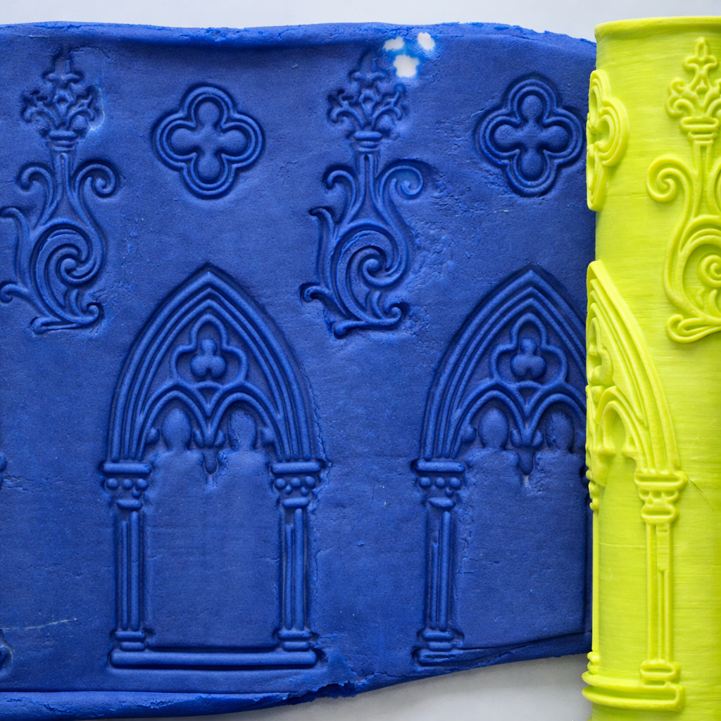 V206 | Gothic Cathedral Window - ClartStudios - Polymer clay Jewellery