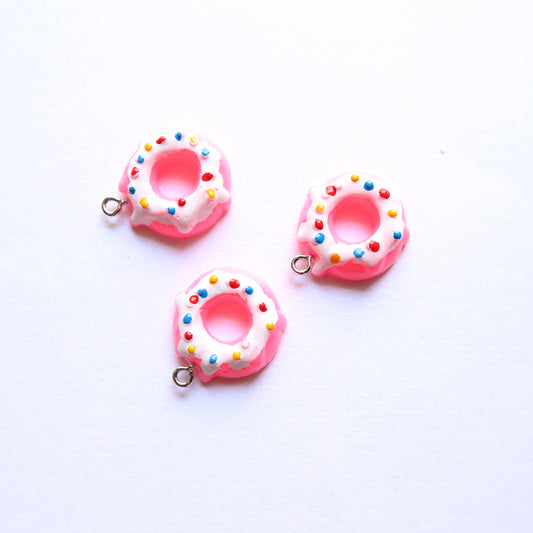 Pink Donut - ClartStudios - Polymer clay Jewellery
