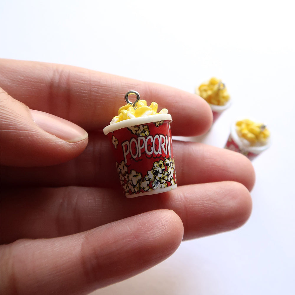 Popcorn Tub (Red) - ClartStudios - Polymer clay Jewellery