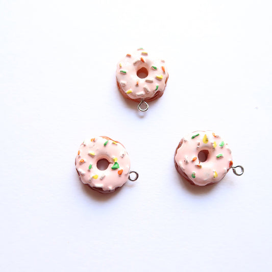 Pink Donut - ClartStudios - Polymer clay Jewellery