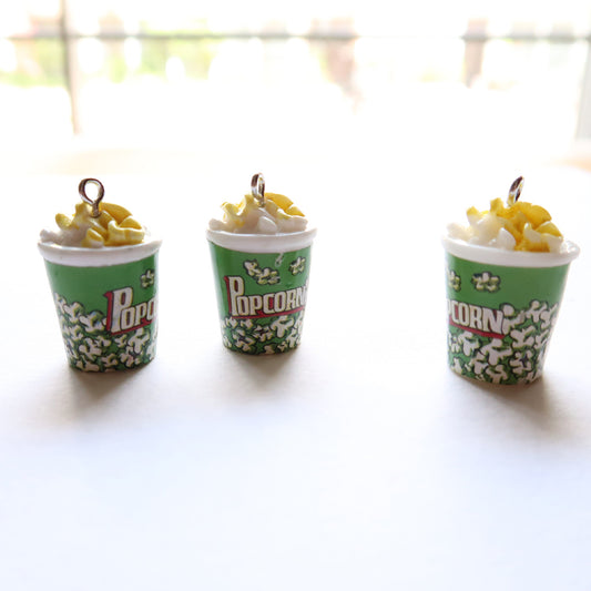 Popcorn Tub (Green) - ClartStudios - Polymer clay Jewellery