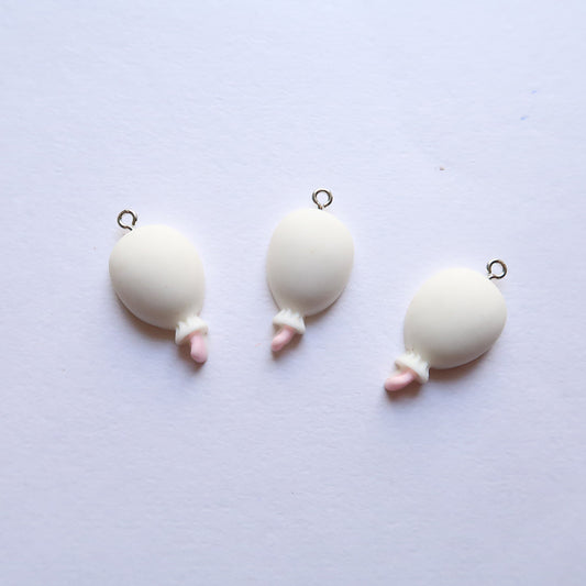 White Ballon - ClartStudios - Polymer clay Jewellery