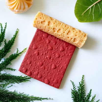 Hearts and Arrows Roller - ClartStudios - Polymer clay Jewellery