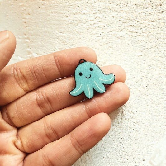 Octopus charm - ClartStudios - Polymer clay Jewellery
