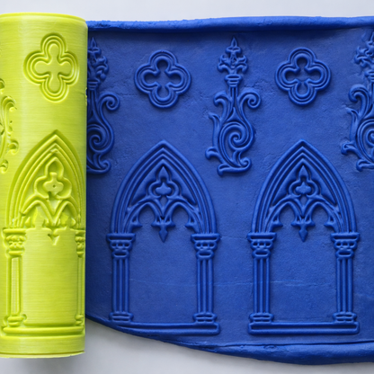 V206 | Gothic Cathedral Window - ClartStudios - Polymer clay Jewellery