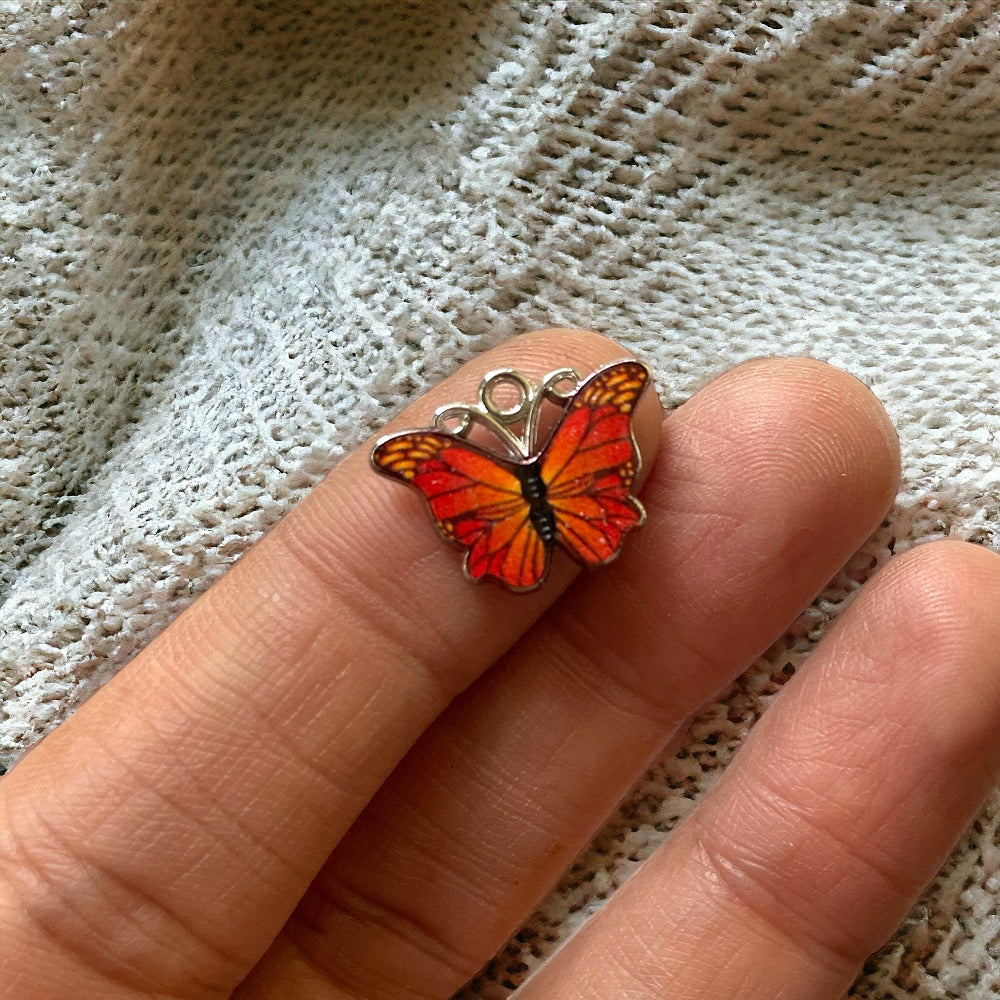 Red Butterfly - ClartStudios - Polymer clay Jewellery