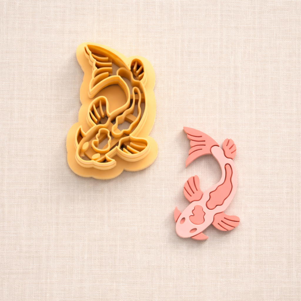 S034 - Koi Сarp Fish (F4) Cutter | Summer Collection - ClartStudios - Polymer clay Jewellery