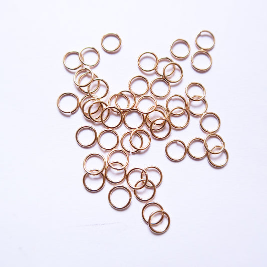 6mm Gold Jump ring (Pack of 100) - ClartStudios - Polymer clay Jewellery