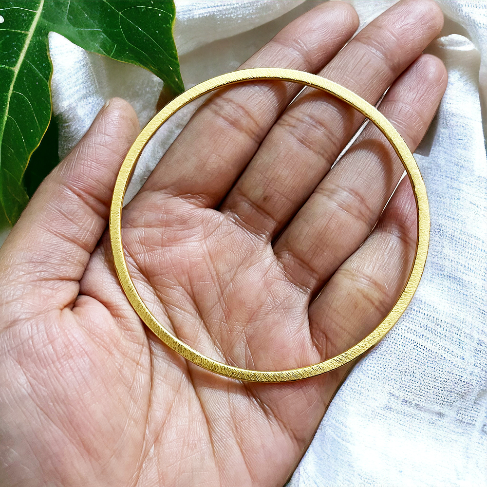 18k Real Gold Plated Brass Big Circle Bezel - ClartStudios - Polymer clay Jewellery